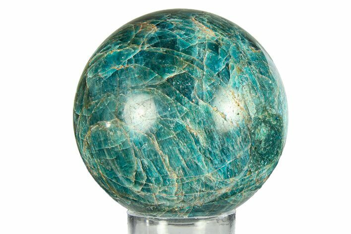 Bright Blue Apatite Sphere - Madagascar #293538